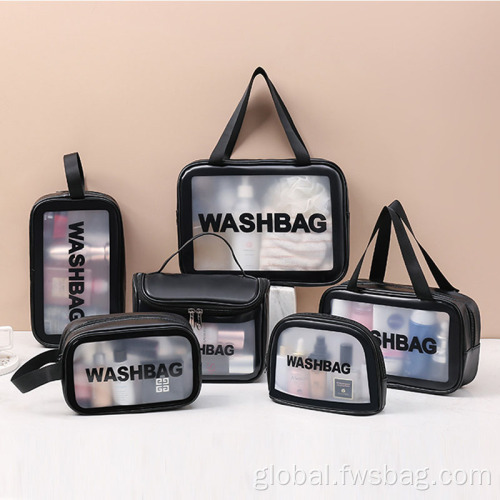 Makeup Cosmetic Bag with Printed Logo PU PVC Waterproof Custom Pouch Closure Cosmetic Bag Supplier